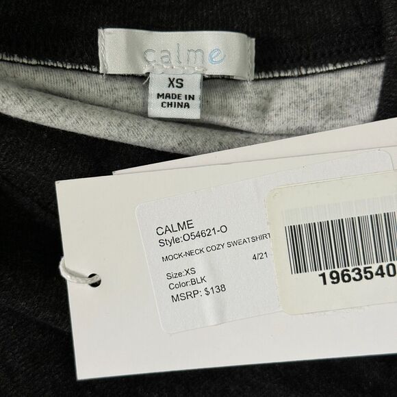 Johnny Was Calme Sweater Women Extra Small Mock Neck Cozy Sweatshirt Pullover XS - Picture 7 of 11